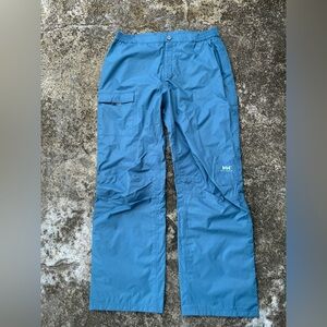 Helly Hansen Blue Nylon Tech Lightweight Ski Pants - Size Large.